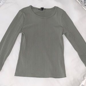 Forever 21 Rib Knit Long Sleeve top